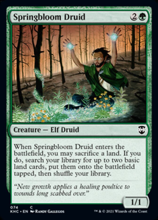 Springbloom Druid [Kaldheim Commander] | Gate City Games LLC