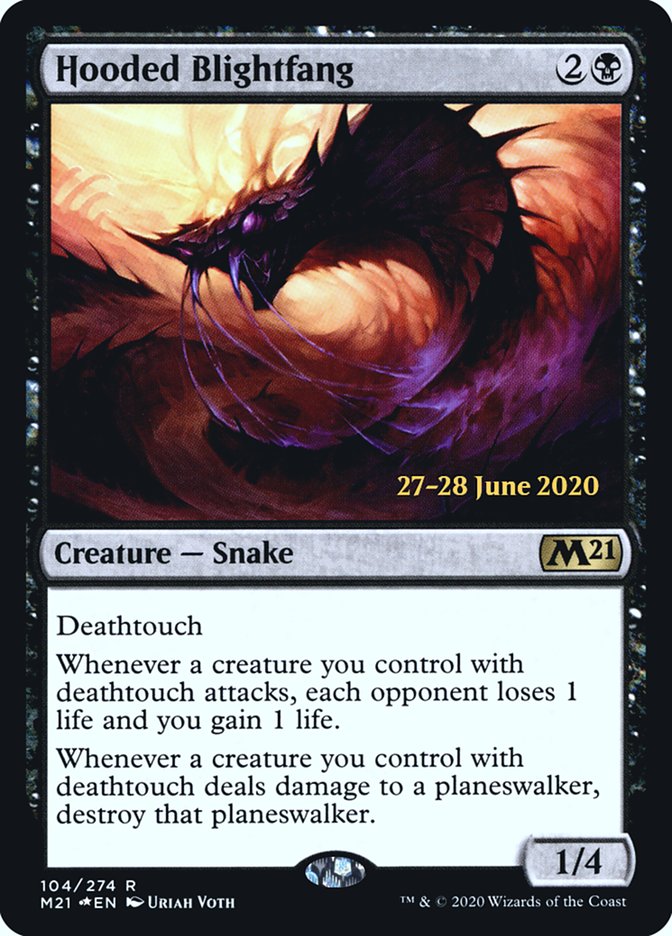 Hooded Blightfang [Core Set 2021 Prerelease Promos] | Gate City Games LLC