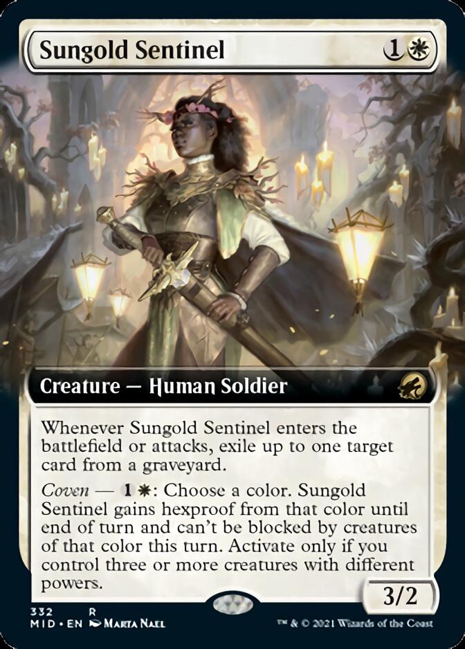Sungold Sentinel (Extended Art) [Innistrad: Midnight Hunt] | Gate City Games LLC