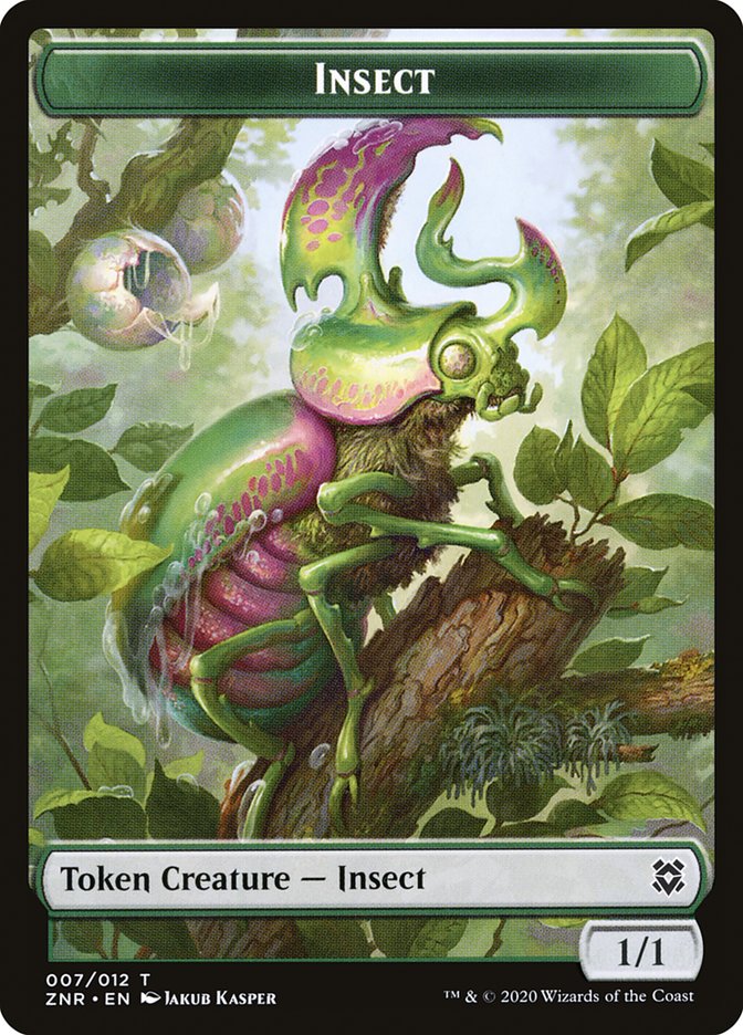 Angel Warrior // Insect Double-Sided Token [Zendikar Rising Tokens] | Gate City Games LLC