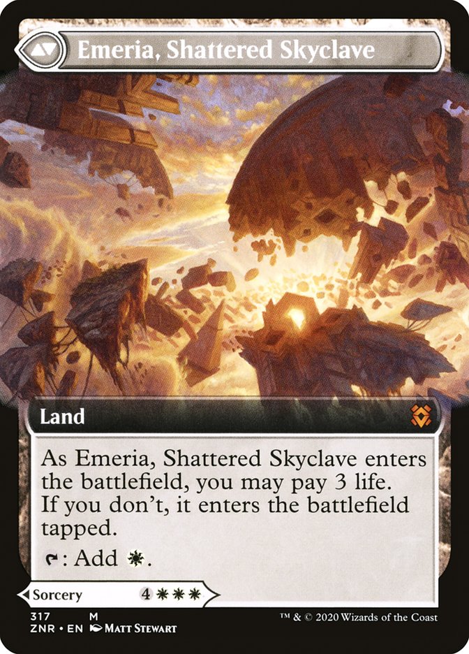 Emeria's Call // Emeria, Shattered Skyclave (Extended Art) [Zendikar Rising] | Gate City Games LLC