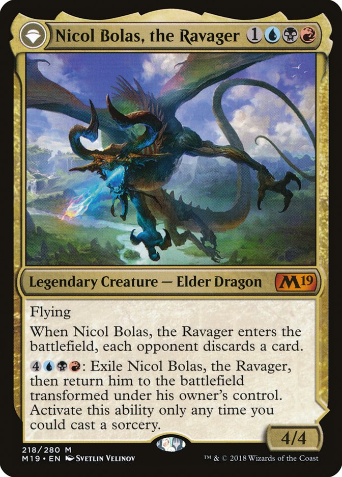 Nicol Bolas, the Ravager // Nicol Bolas, the Arisen [Core Set 2019] | Gate City Games LLC