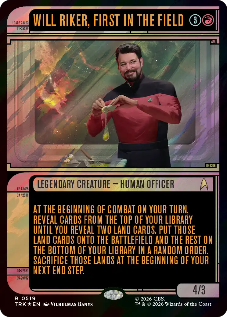 Will Riker, First in the Field (Showcase) (Surge Foil) [Star Trek] | Gate City Games LLC