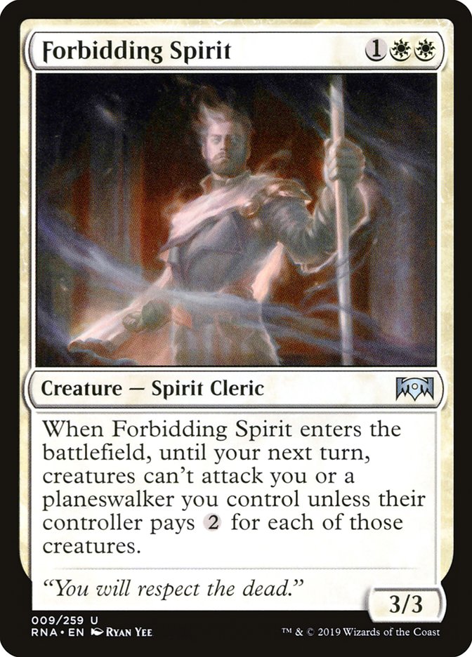 Forbidding Spirit [Ravnica Allegiance] | Gate City Games LLC