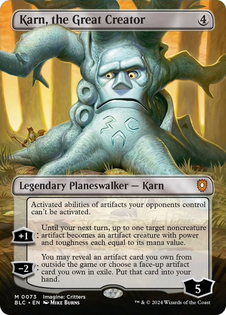 Karn, the Great Creator (Borderless) [Bloomburrow Commander] | Gate City Games LLC