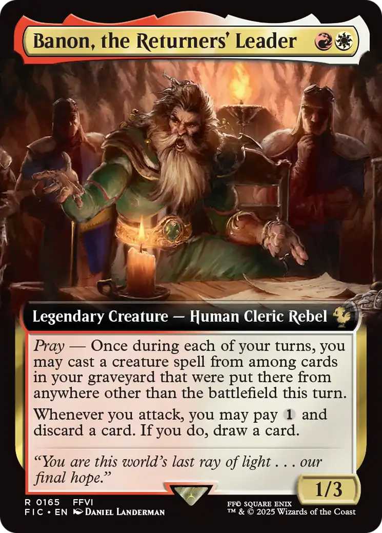 Banon, the Returners' Leader (Extended Art) [FINAL FANTASY Commander] | Gate City Games LLC