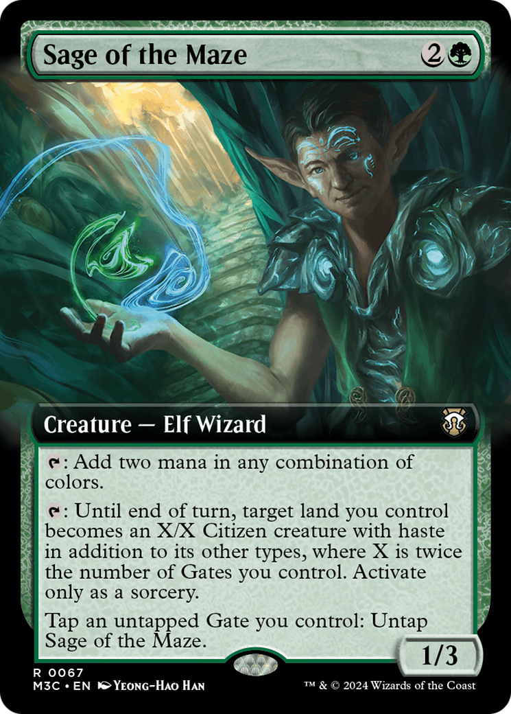 Sage of the Maze (Extended Art) [Modern Horizons 3 Commander] | Gate City Games LLC