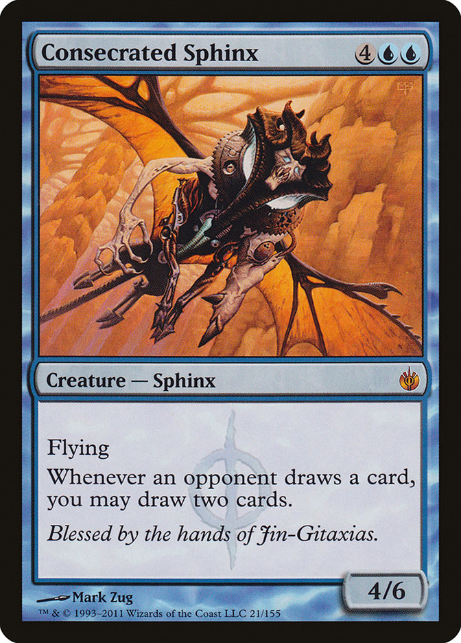 Consecrated Sphinx [Mirrodin Besieged] | Gate City Games LLC