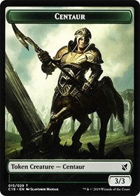 Centaur // Egg Double-Sided Token [Commander 2019 Tokens] | Gate City Games LLC