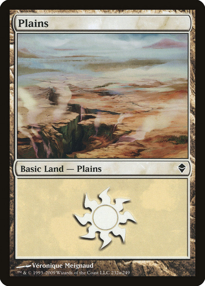 Plains (232a) [Zendikar] | Gate City Games LLC