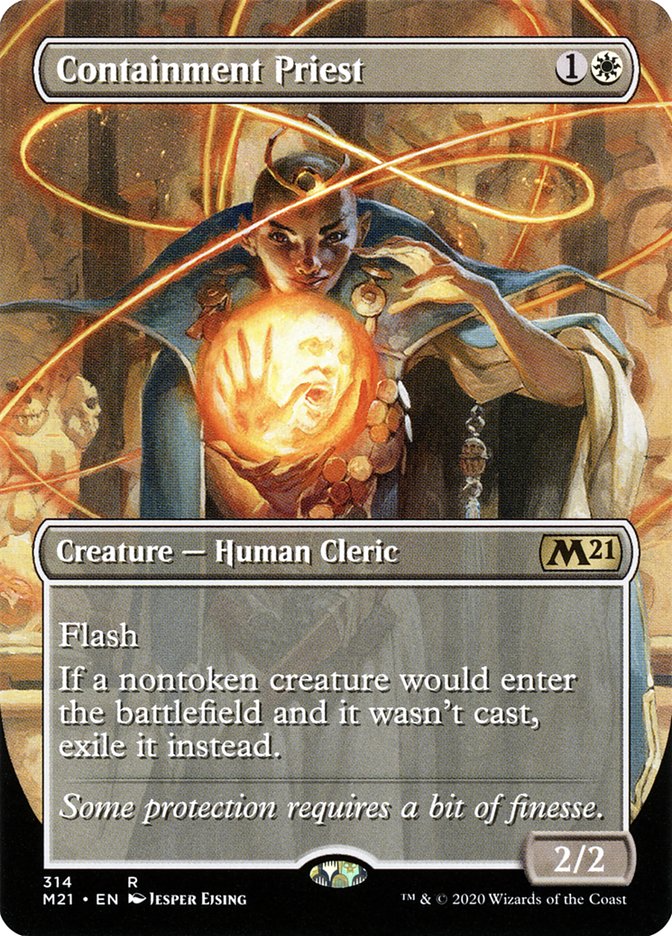 Containment Priest (Borderless Alternate Art) [Core Set 2021] | Gate City Games LLC