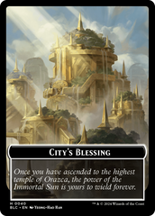 Hamster // City's Blessing Double-Sided Token [Bloomburrow Commander Tokens] | Gate City Games LLC