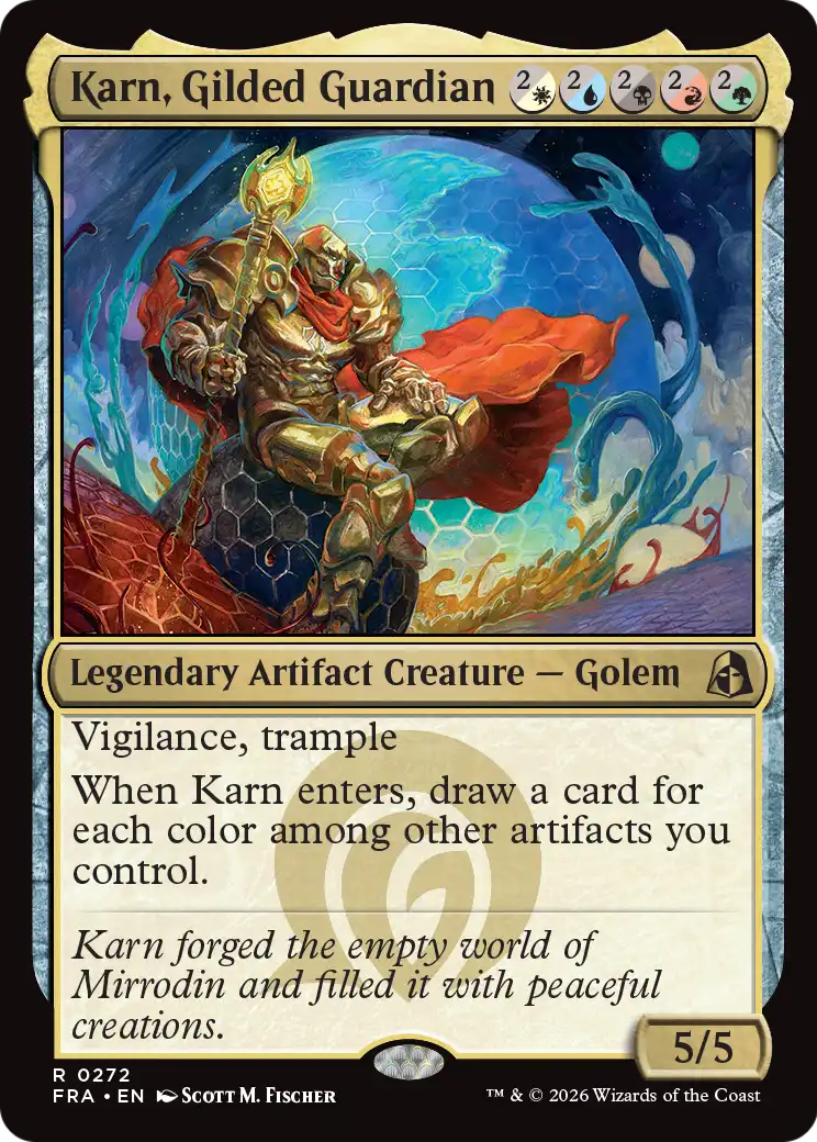 Karn, Gilded Guardian [Reality Fracture] | Gate City Games LLC