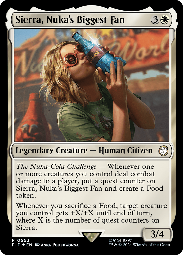 Sierra, Nuka's Biggest Fan (Surge Foil) [Fallout] | Gate City Games LLC