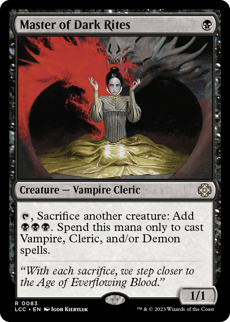 Master of Dark Rites [The Lost Caverns of Ixalan Commander] | Gate City Games LLC