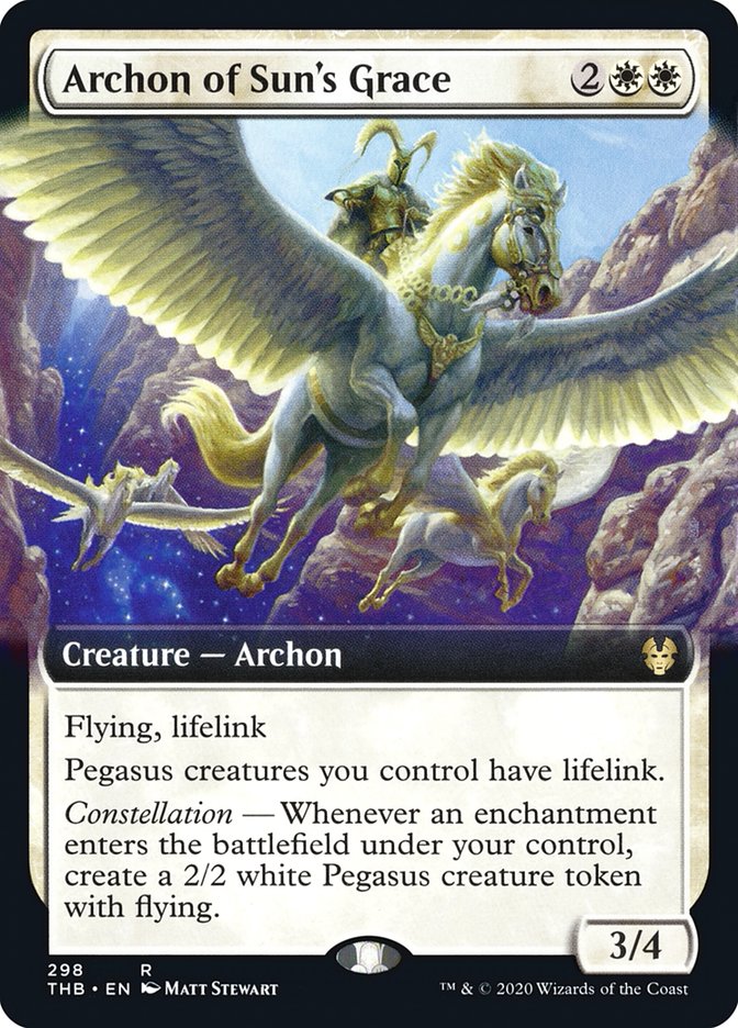 Archon of Sun's Grace (Extended Art) [Theros Beyond Death] | Gate City Games LLC