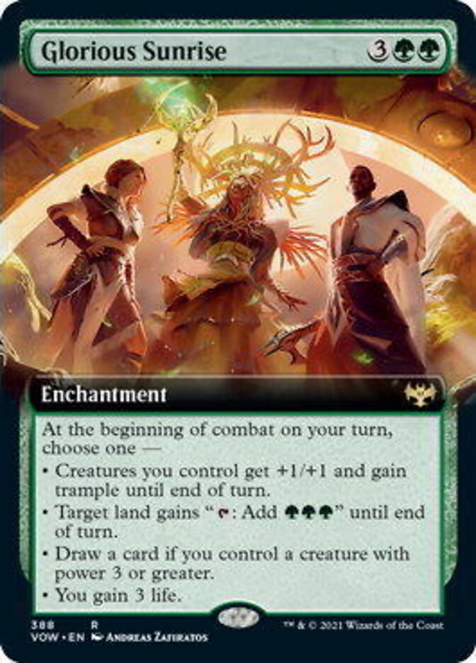 Glorious Sunrise (Extended Art) [Innistrad: Crimson Vow] | Gate City Games LLC