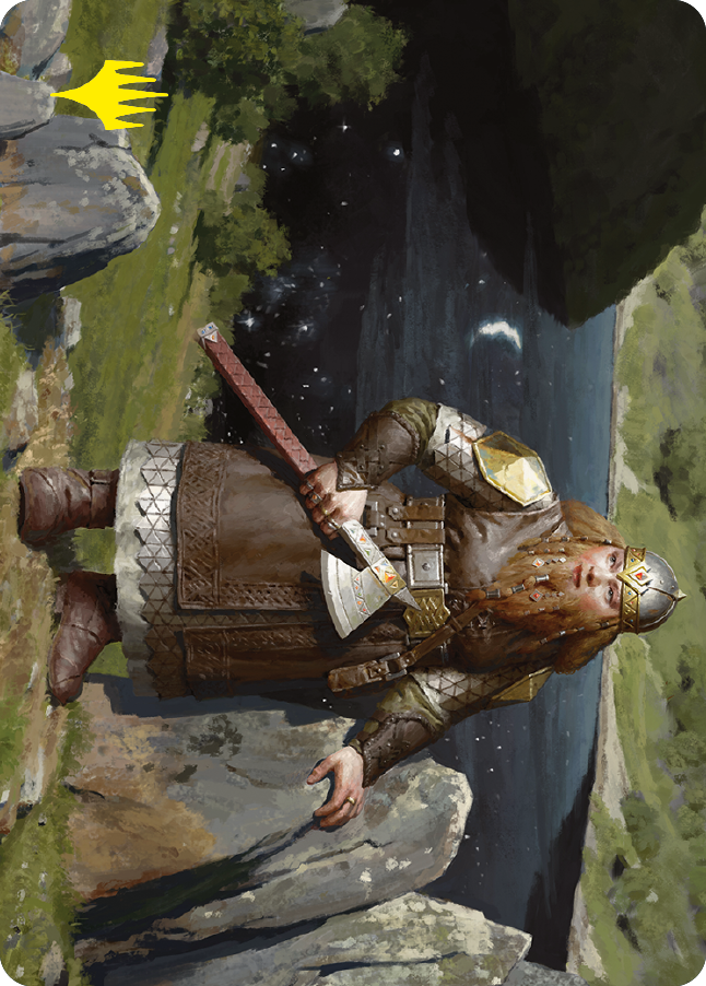 Mirrormere Guardian Art Card (Gold-Stamped Signature) [The Lord of the Rings: Tales of Middle-earth Art Series] | Gate City Games LLC