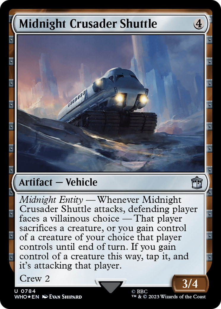 Midnight Crusader Shuttle (Surge Foil) [Doctor Who] | Gate City Games LLC