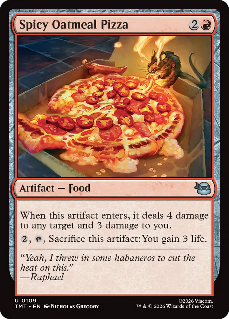 Spicy Oatmeal Pizza [Teenage Mutant Ninja Turtles] | Gate City Games LLC