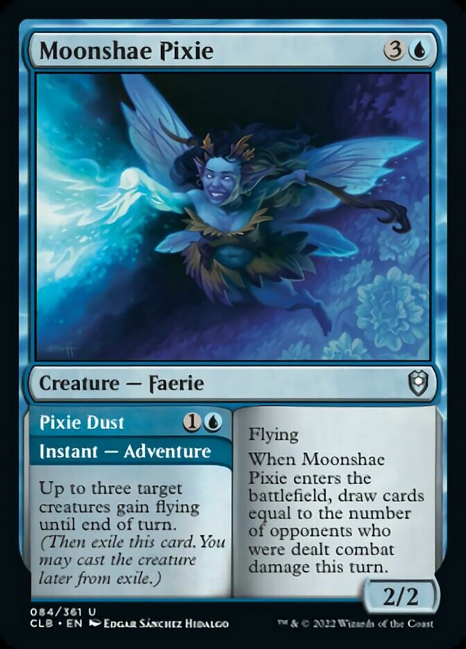 Moonshae Pixie // Pixie Dust [Commander Legends: Battle for Baldur's Gate] | Gate City Games LLC