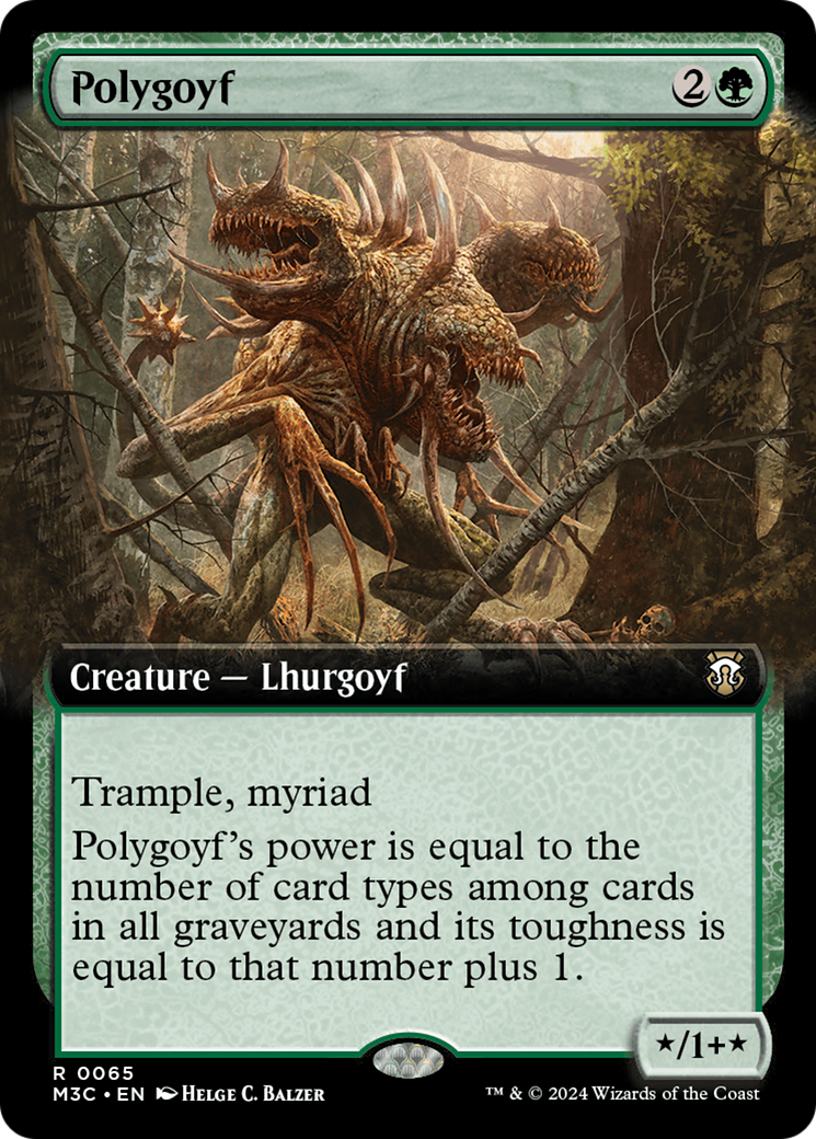 Polygoyf (Extended Art) [Modern Horizons 3 Commander] | Gate City Games LLC