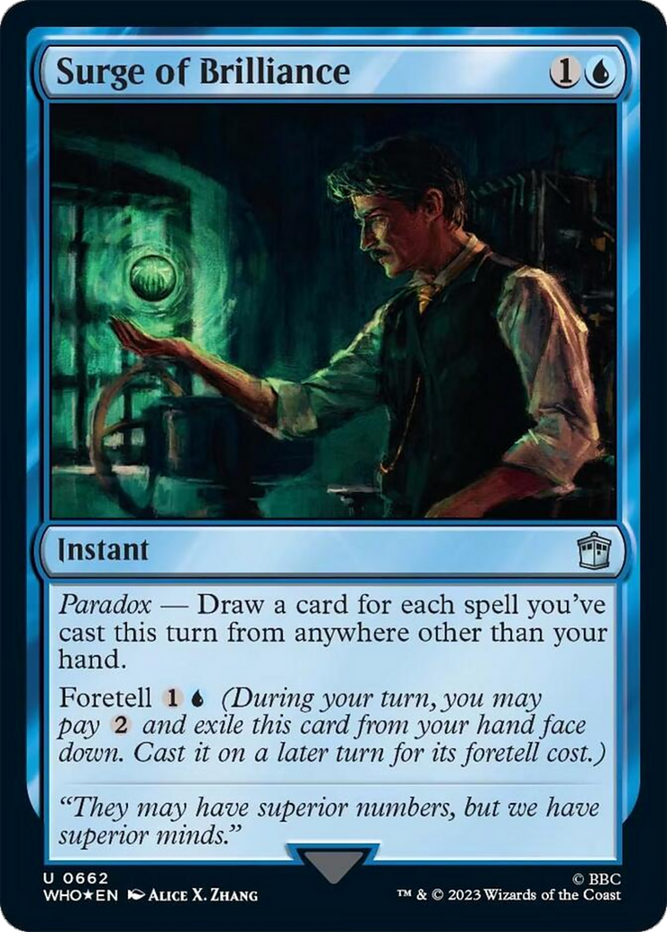 Surge of Brilliance (Surge Foil) [Doctor Who] | Gate City Games LLC