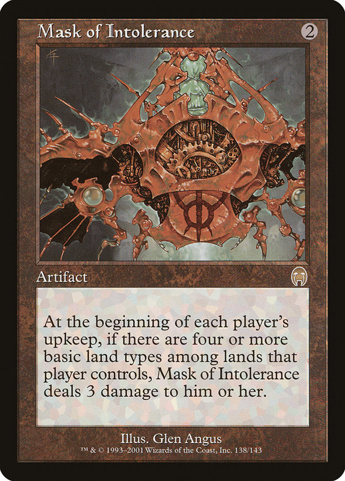 Mask of Intolerance [Apocalypse] | Gate City Games LLC