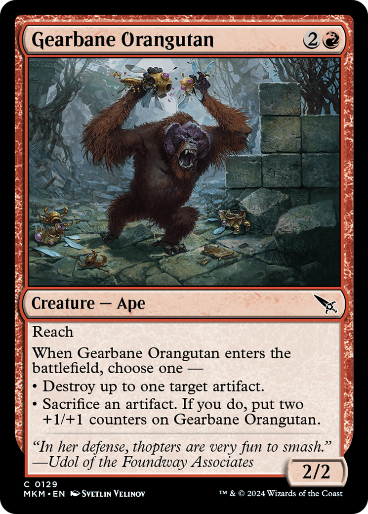 Gearbane Orangutan [Murders at Karlov Manor] | Gate City Games LLC