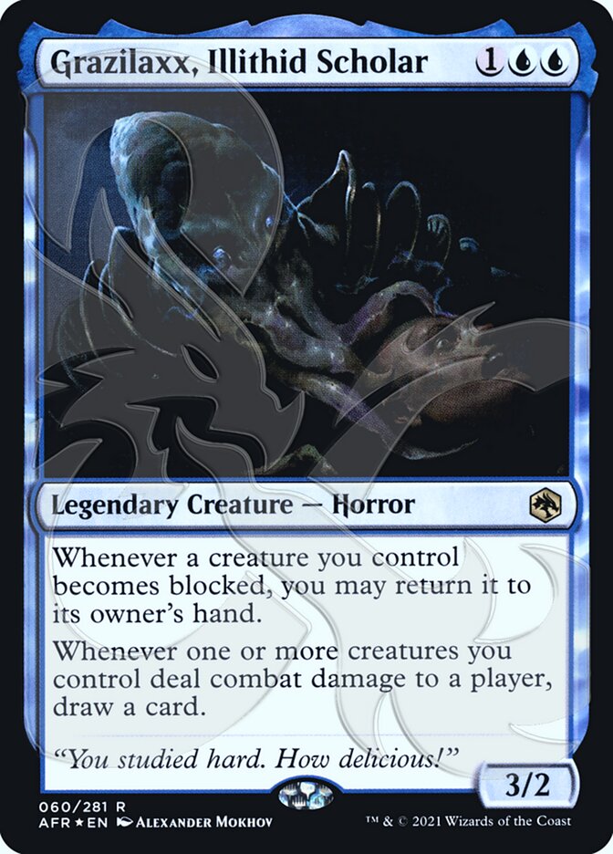 Grazilaxx, Illithid Scholar (Ampersand Promo) [Dungeons & Dragons: Adventures in the Forgotten Realms Promos] | Gate City Games LLC