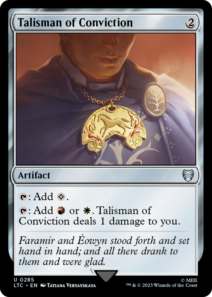 Talisman of Conviction [The Lord of the Rings: Tales of Middle-Earth Commander] | Gate City Games LLC