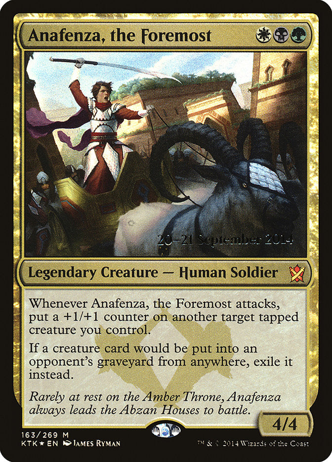 Anafenza, the Foremost [Khans of Tarkir Prerelease Promos] | Gate City Games LLC