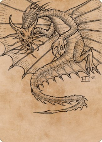 Ancient Gold Dragon Art Card (44) [Commander Legends: Battle for Baldur's Gate Art Series] | Gate City Games LLC