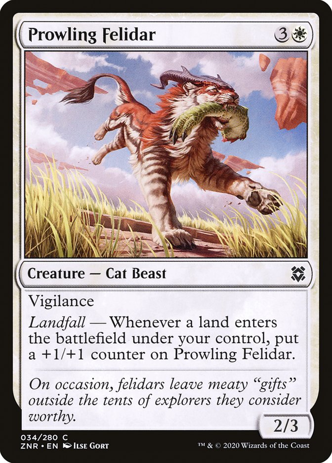Prowling Felidar [Zendikar Rising] | Gate City Games LLC