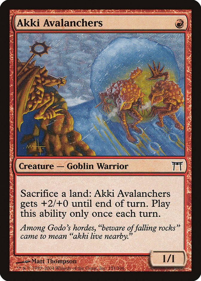 Akki Avalanchers [Champions of Kamigawa] | Gate City Games LLC