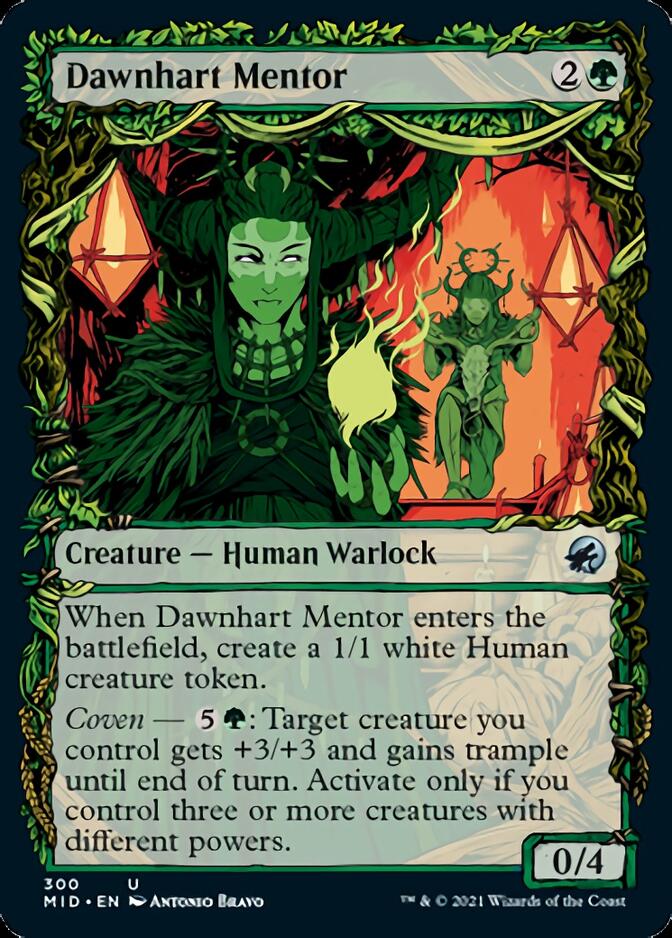 Dawnhart Mentor (Showcase Equinox) [Innistrad: Midnight Hunt] | Gate City Games LLC