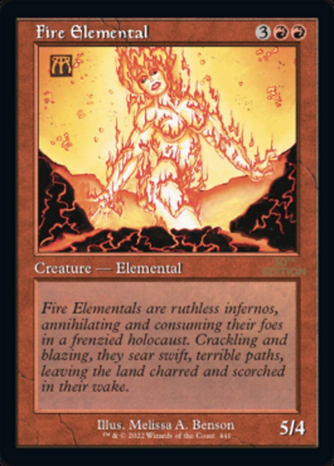 Fire Elemental (Retro) [30th Anniversary Edition] | Gate City Games LLC