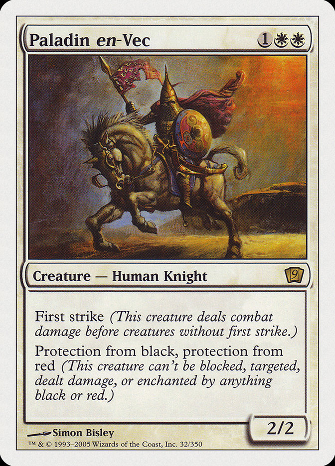 Paladin en-Vec (9th Edition) [Oversize Cards] | Gate City Games LLC