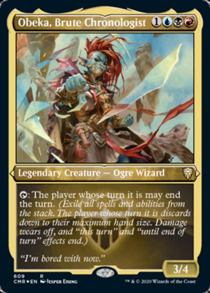 Obeka, Brute Chronologist (Etched) [Commander Legends] | Gate City Games LLC