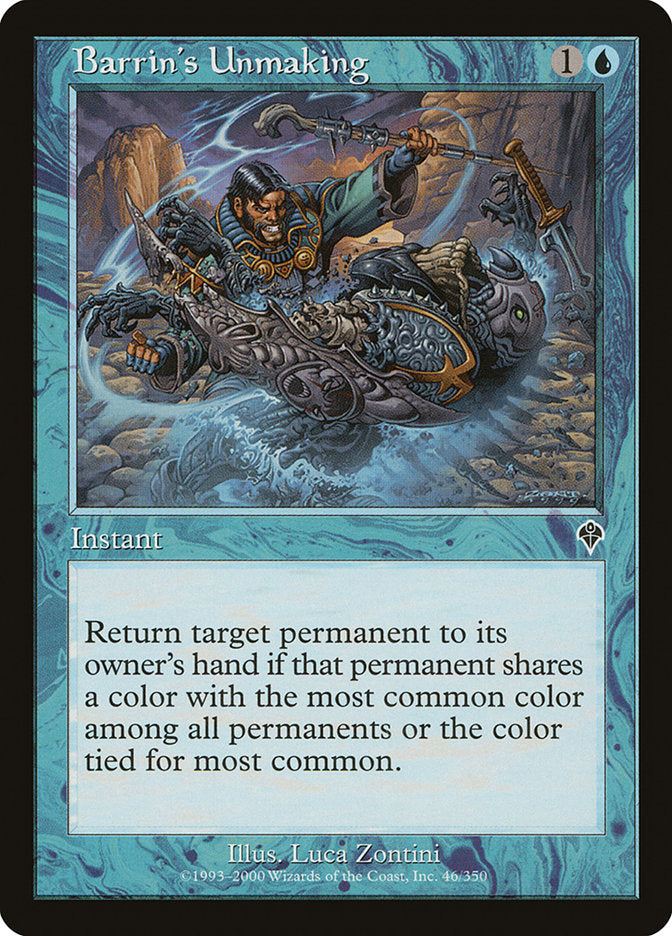 Barrin's Unmaking [Invasion] | Gate City Games LLC