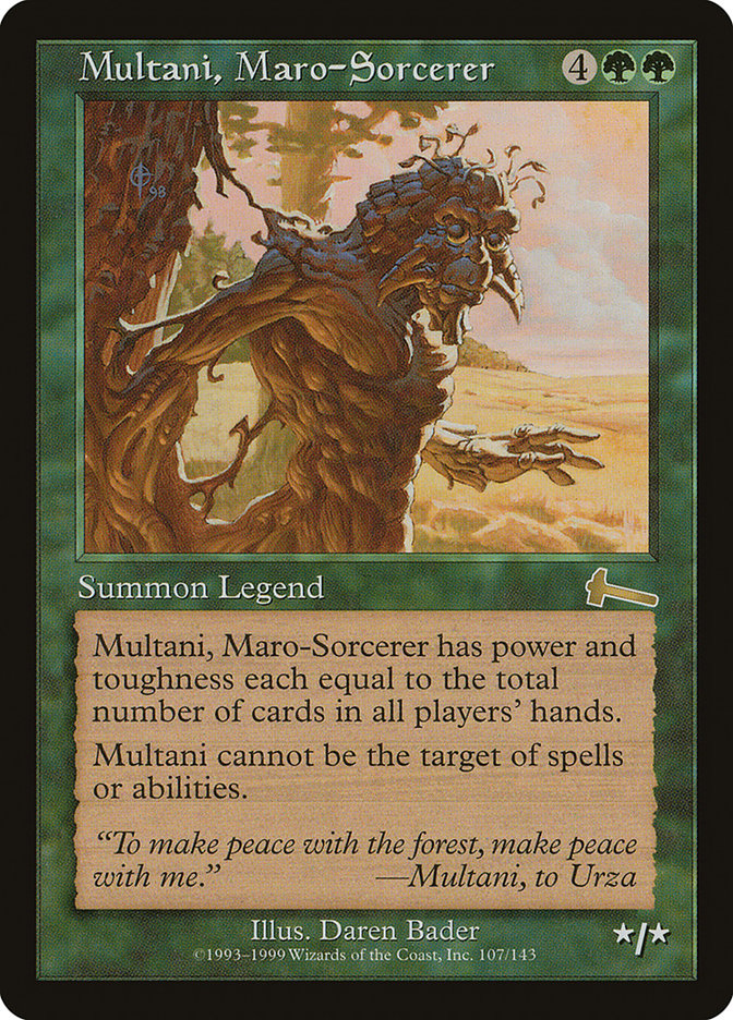 Multani, Maro-Sorcerer [Urza's Legacy] | Gate City Games LLC