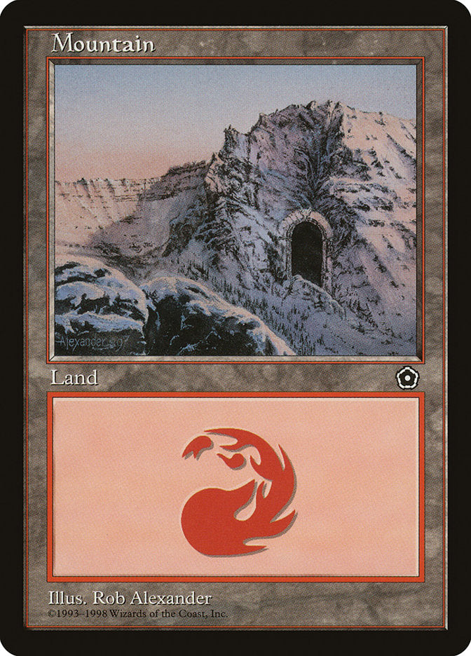 Mountain (Signature on Left / Cave on Right) [Portal Second Age] | Gate City Games LLC