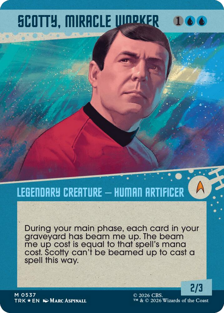 Scotty, Miracle Worker (Showcase) (Surge Foil) [Star Trek] | Gate City Games LLC