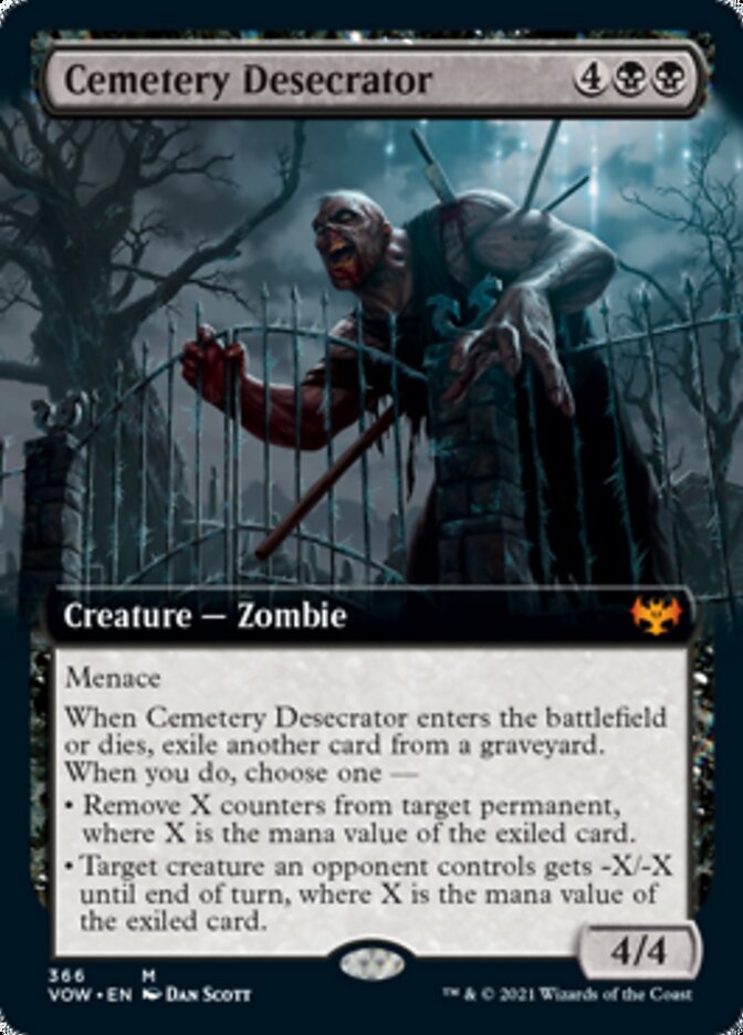Cemetery Desecrator (Extended Art) [Innistrad: Crimson Vow] | Gate City Games LLC