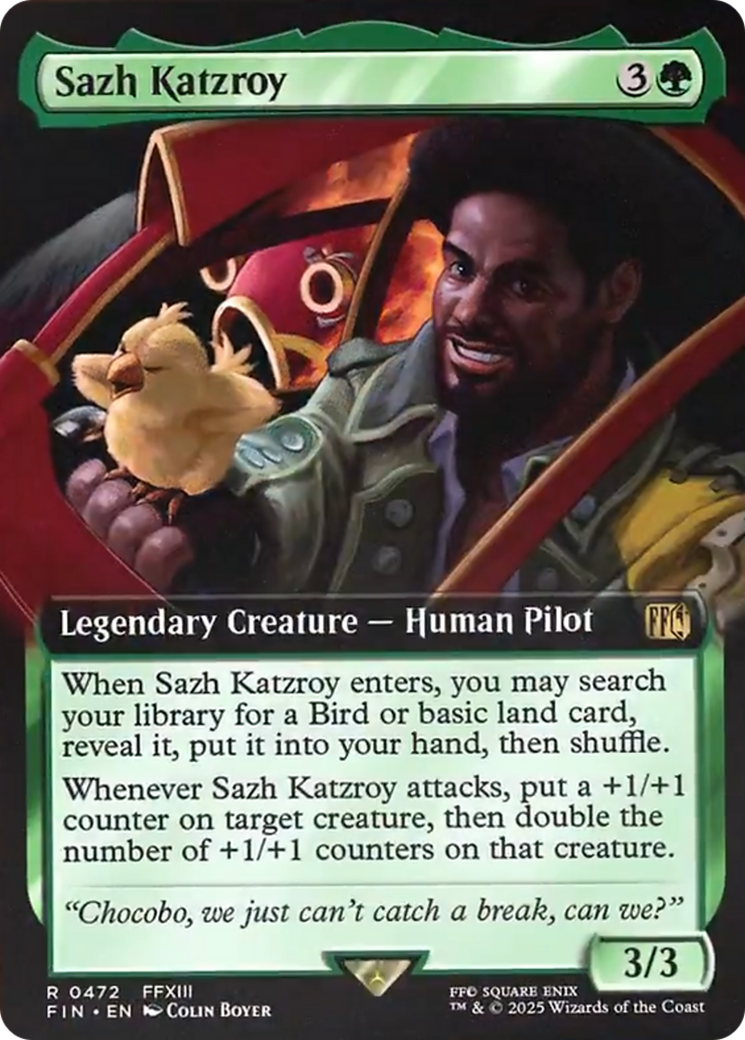 Sazh Katzroy (Extended Art) [FINAL FANTASY] | Gate City Games LLC