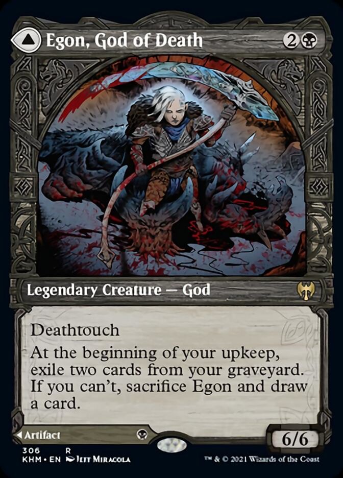 Egon, God of Death // Throne of Death (Showcase) [Kaldheim] | Gate City Games LLC