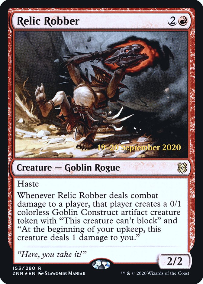 Relic Robber [Zendikar Rising Prerelease Promos] | Gate City Games LLC