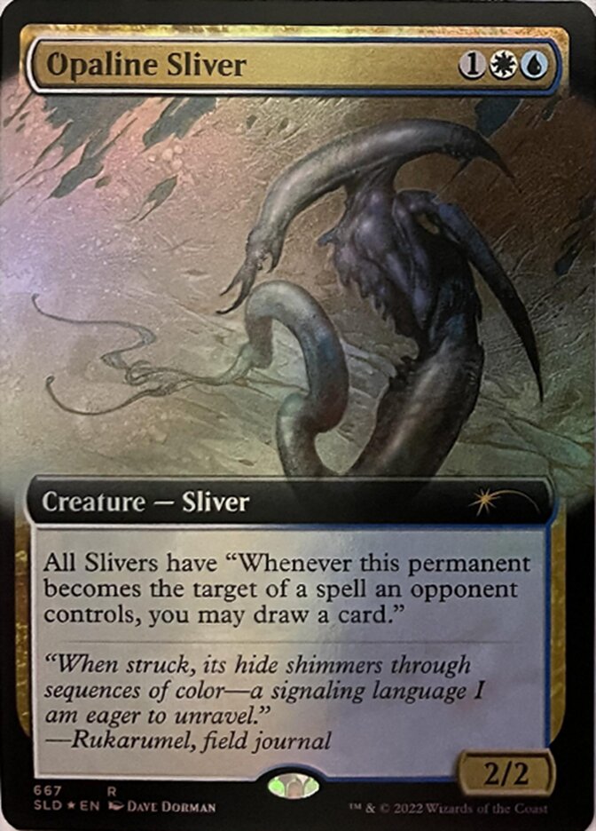 Opaline Sliver (Extended Art) [Secret Lair Drop Promos] | Gate City Games LLC