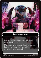 The Monarch (016) // Vibranium (031) Double-Sided Token (Surge Foil) [Marvel Super Heroes Commander Tokens] | Gate City Games LLC