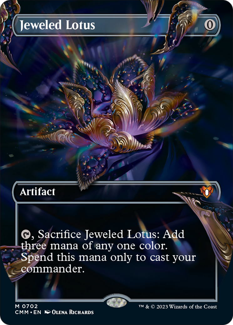 Jeweled Lotus (Borderless Frame Break) [Commander Masters] | Gate City Games LLC